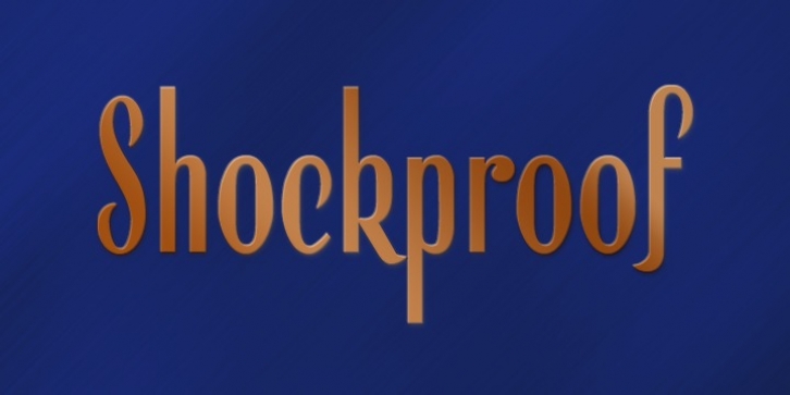 Shockproof font preview