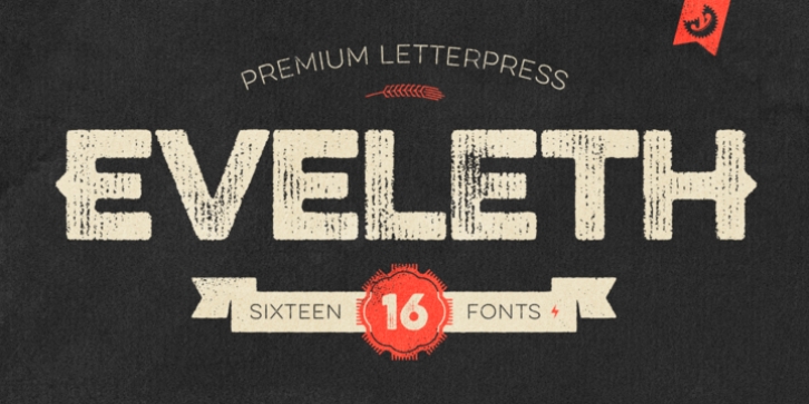 Eveleth font preview