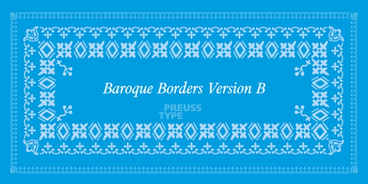 Baroque Borders B font preview