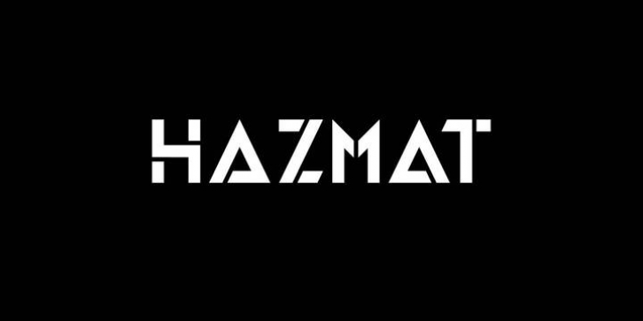 HAZMAT font preview