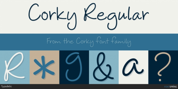 Corky font preview