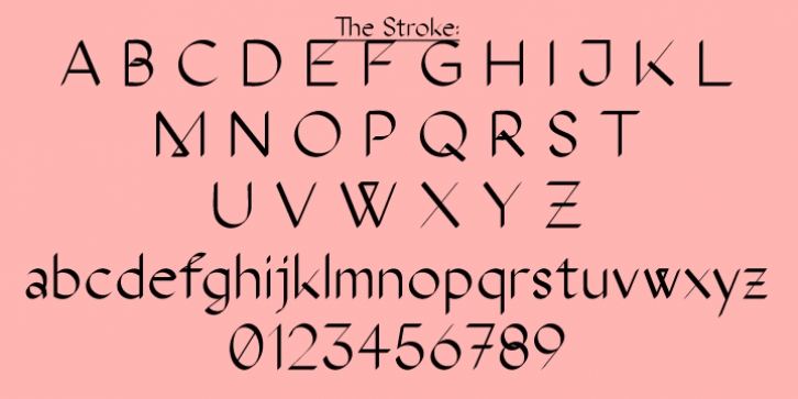 The Stroke Sans font preview