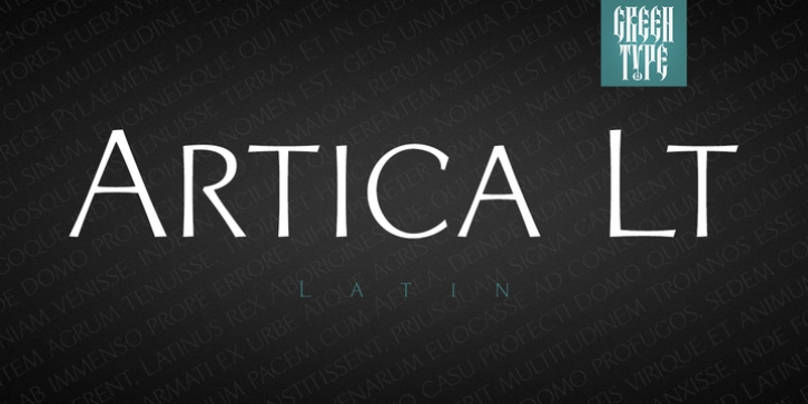 Artica Lt font preview