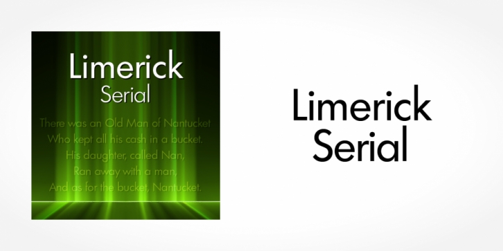 Limerick Serial font preview