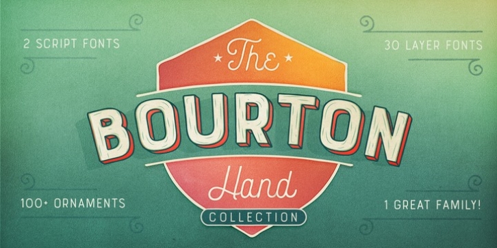 Bourton Hand font preview