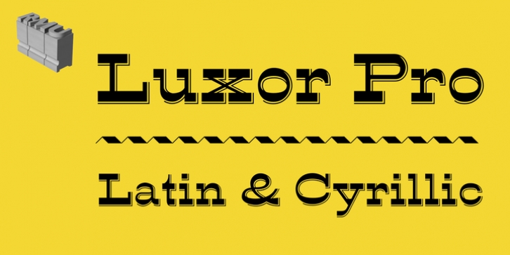 Luxor Pro font preview