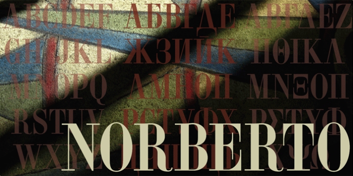 Norberto font preview