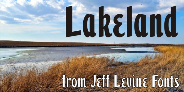 Lakeland JNL font preview