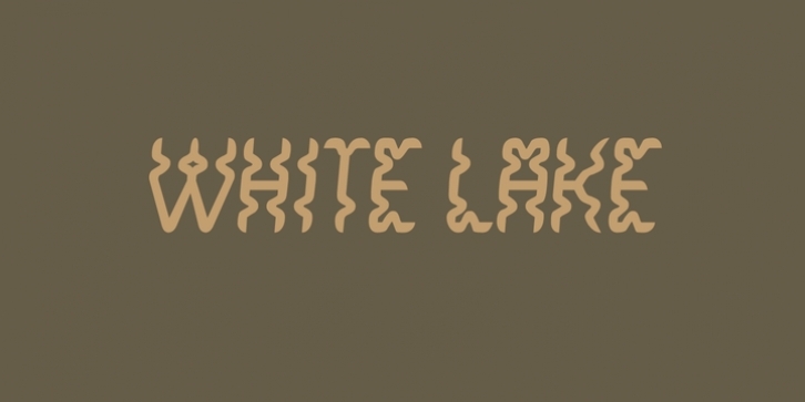 White Lake font preview