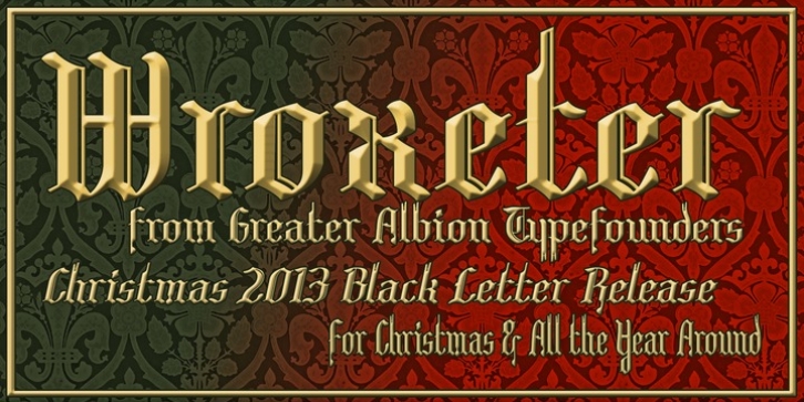 Wroxeter font preview
