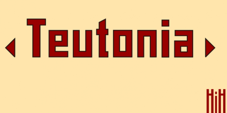 Teutonia font preview