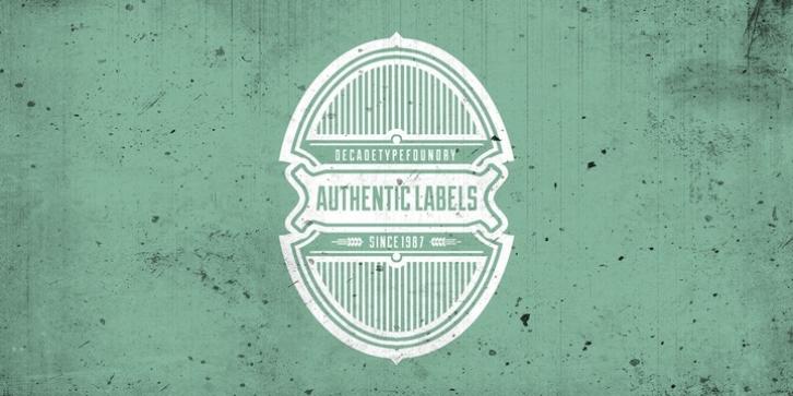Authentic Labels font preview