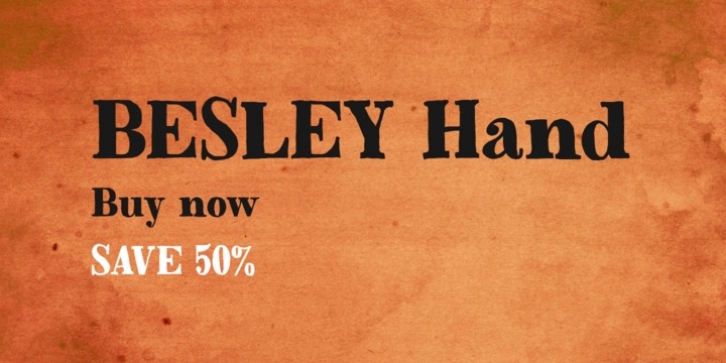 Besley Hand font preview