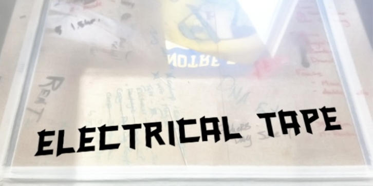 Electrical Tape font preview