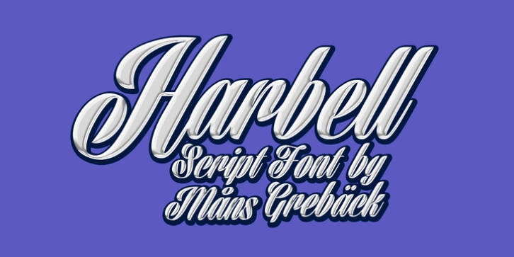 Harbell font preview