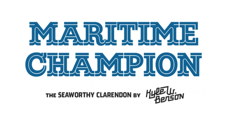 Maritime Champion font preview
