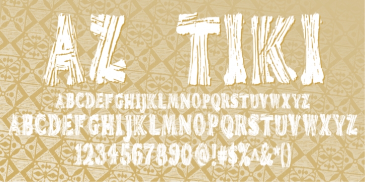 AZ Tiki font preview