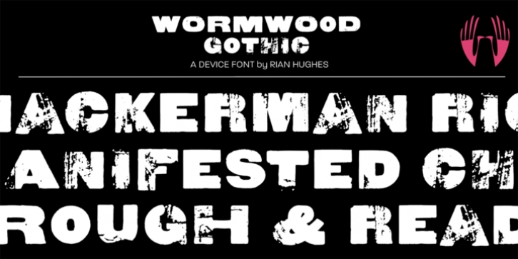 Wormwood Gothic font preview