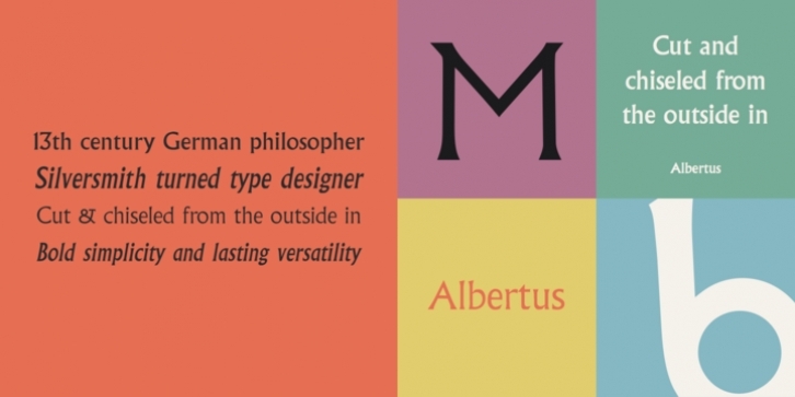 Albertus font preview