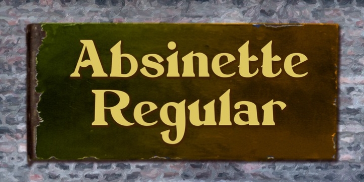 Absinette font preview