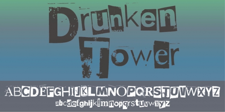 Drunken Tower font preview