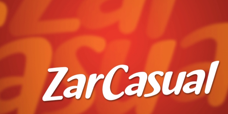 Zar Casual font preview