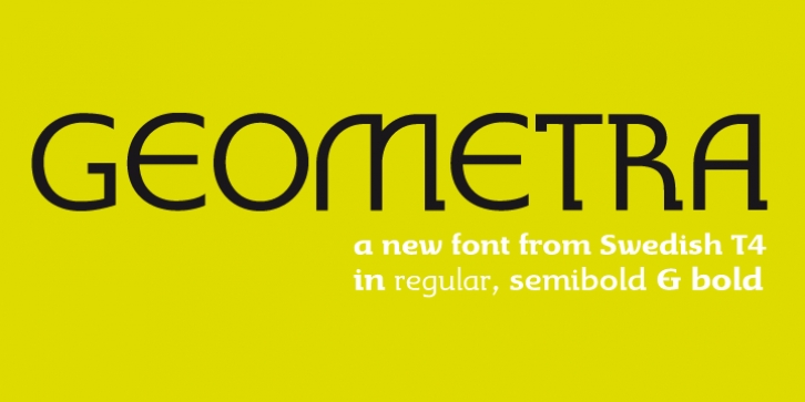 Geometra font preview