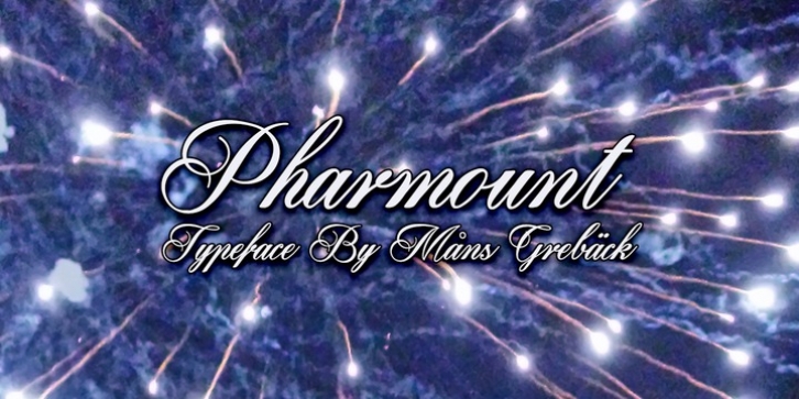Pharmount font preview