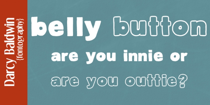 DJB Belly Button font preview