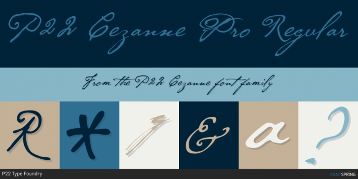 P22 Cezanne font preview