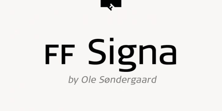 FF Signa Extended font preview