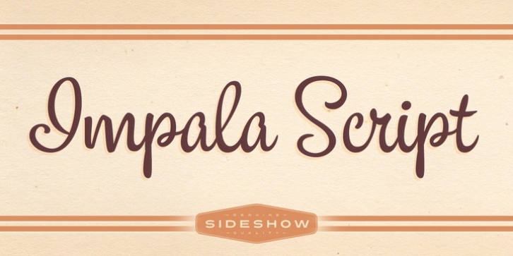 Impala Script font preview