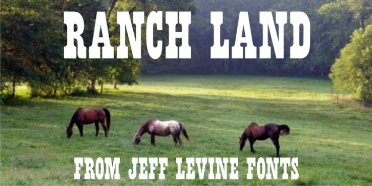 Ranch Land JNL font preview