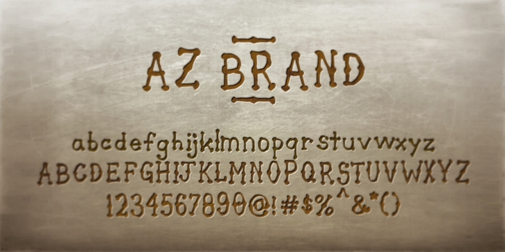 AZ Brand font preview