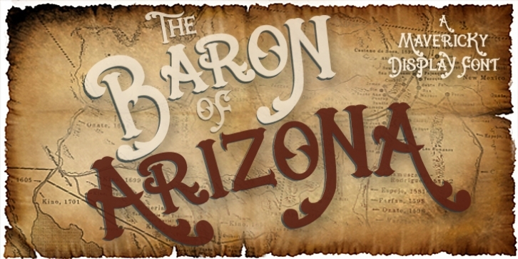 Baron of Arizona font preview