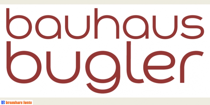Bauhaus Bugler font preview