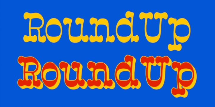 Roundup font preview