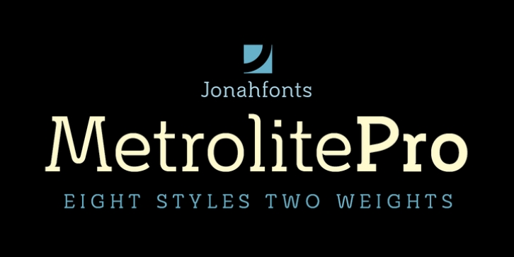 Metrolite Pro font preview