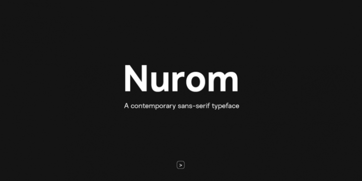 Nurom font preview