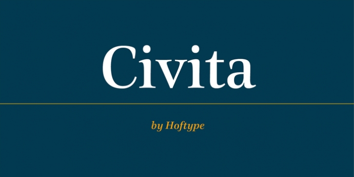 Civita font preview