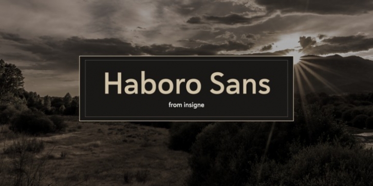 Haboro Sans font preview