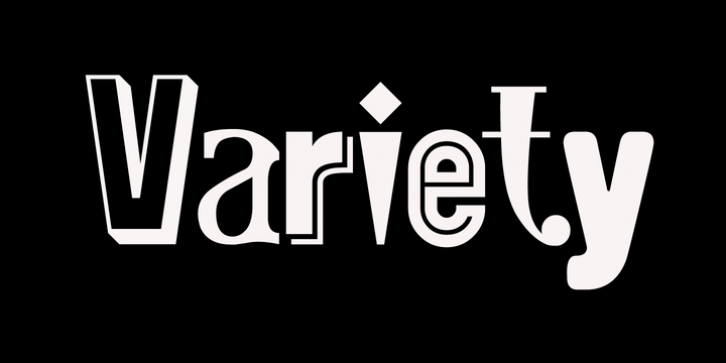 Variety font preview
