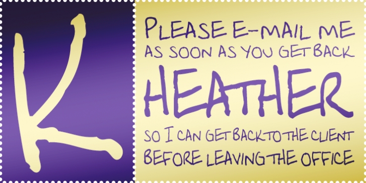 Heather BTN font preview