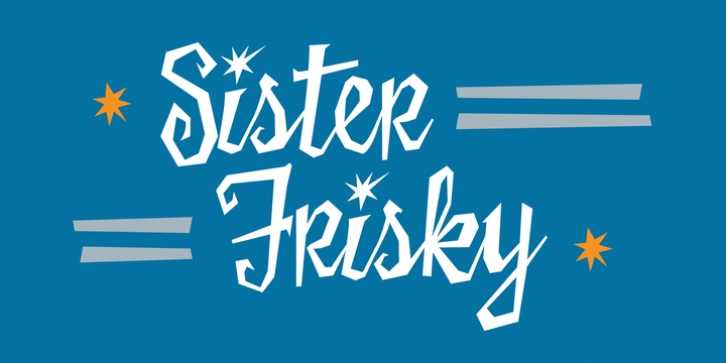 Sister Frisky font preview
