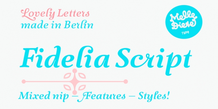 Fidelia Script font preview