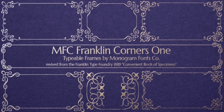 MFC Franklin Corners One font preview