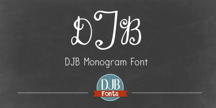 DJB Monogram font preview
