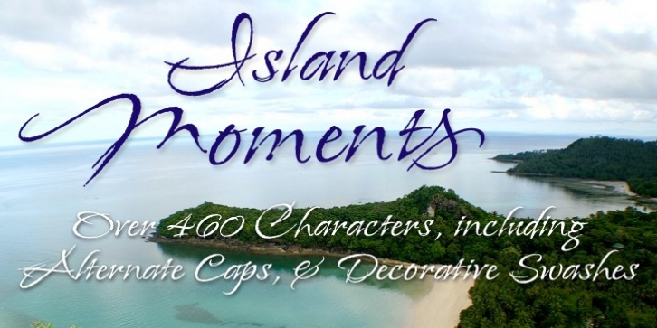 Island Moments font preview
