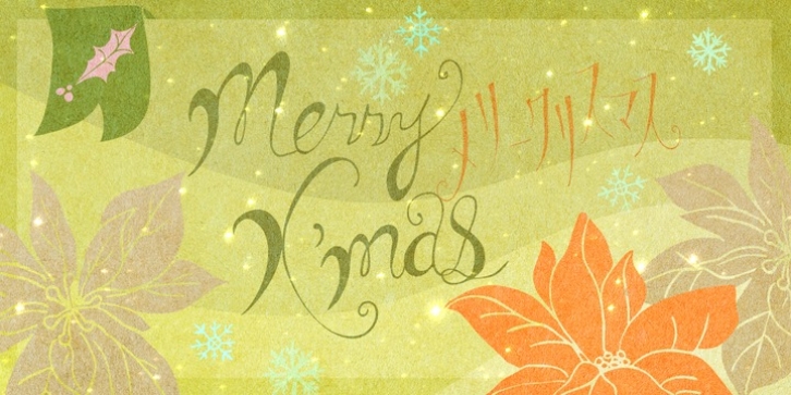 Christmas Card font preview