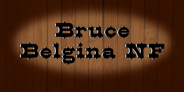 Bruce Belgina NF font preview